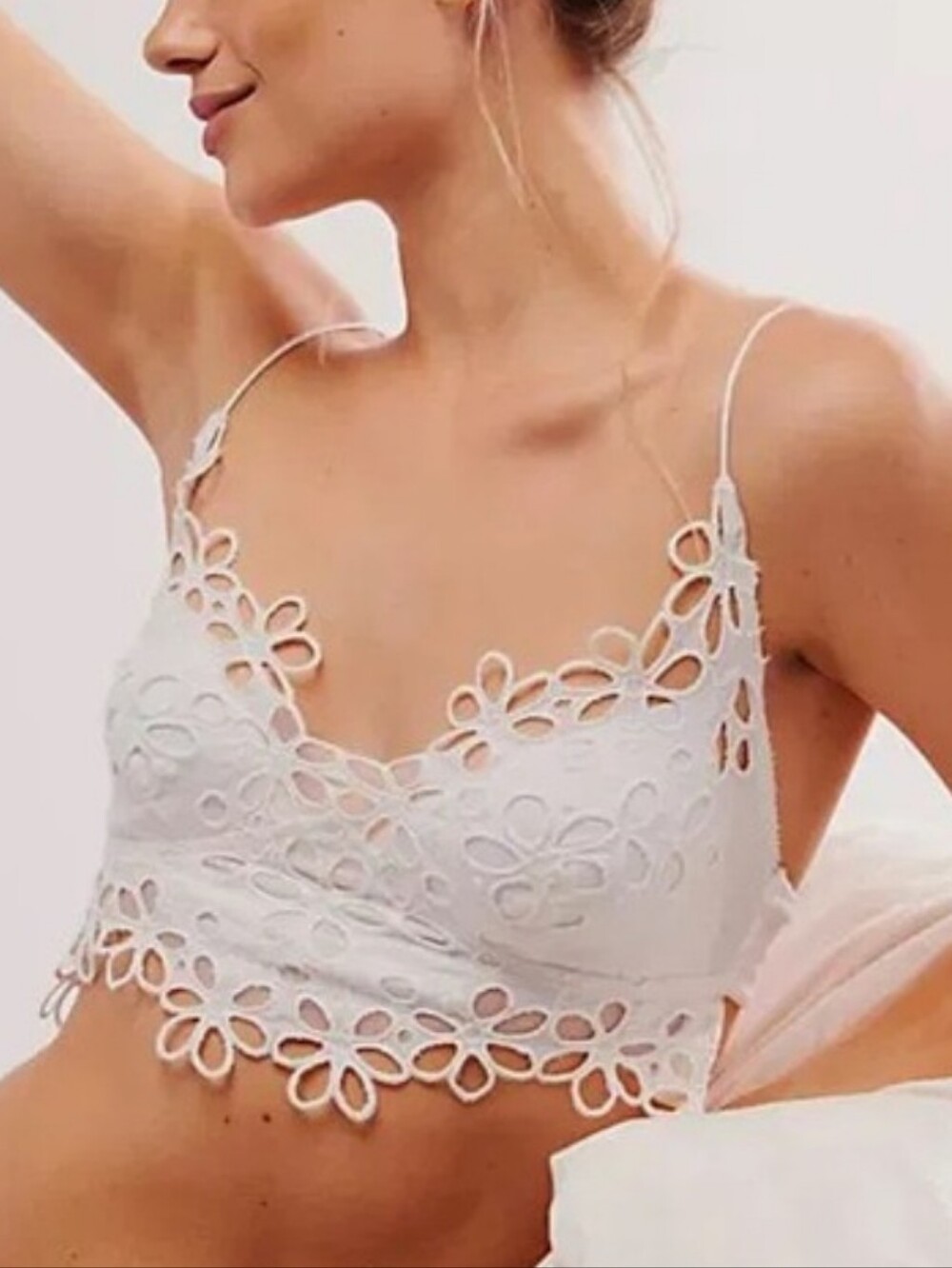 Free People Asteria Bralette * Optic White * Small * New In Bag
